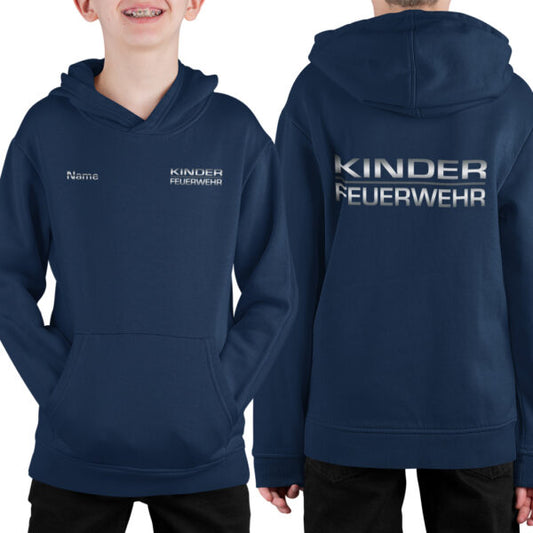 Hoodie Unisex | Kinderfeuerwehr Balken Navy