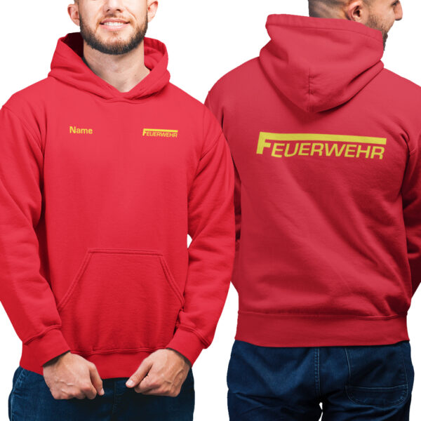 Hoodie Männer | Feuerwehr Classic Rot