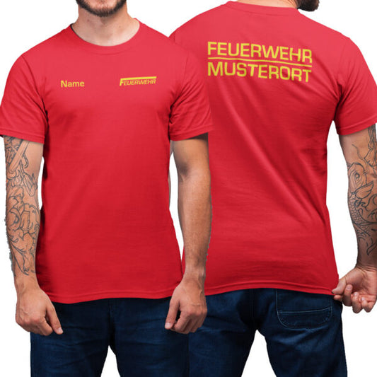 T-Shirt Männer | Feuerwehr Classic Basic Rot