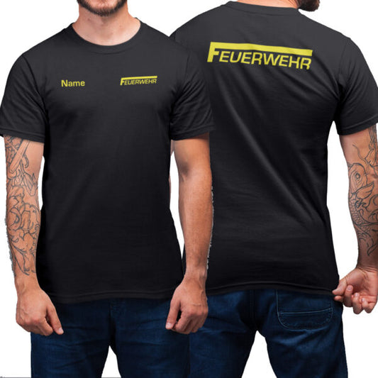 T-Shirt Männer | Feuerwehr Classic Basic Schwarz