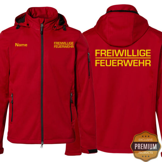 Softshelljacke Herren | Freiwillige Feuerwehr Classic Premium Rot