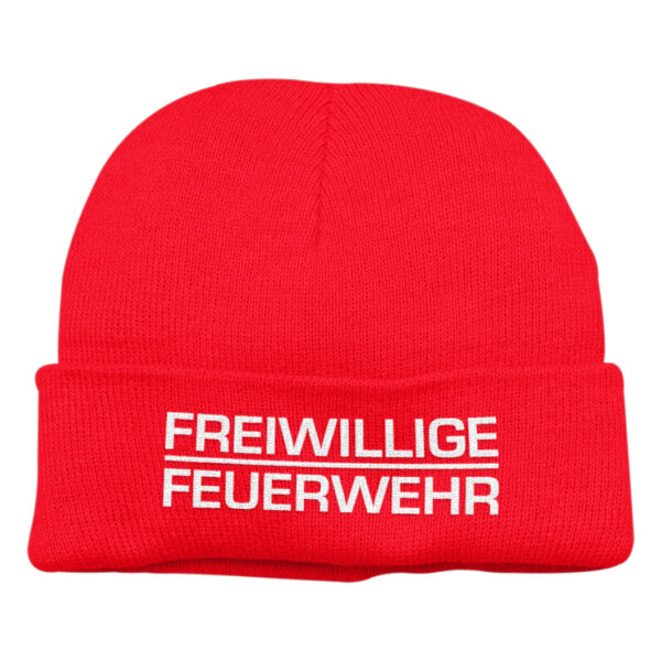 Strickmütze Unisex | Freiwillige Feuerwehr Classic Rot